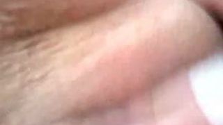 Milf selftapes while masturbating