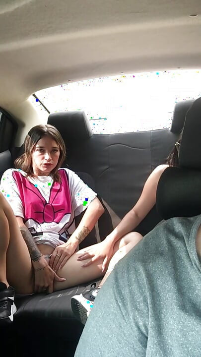 I fuck my friend in my boyfriend's car.