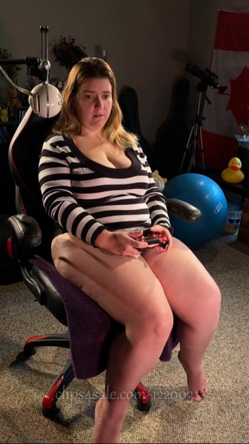 Epic moment from "Sitting on a Vibrator and Edging While Playing a Videogame - Vibrating Panties - Two Clitoral Orgasms -"