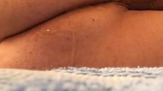 Huge anal beads insertion - please comment