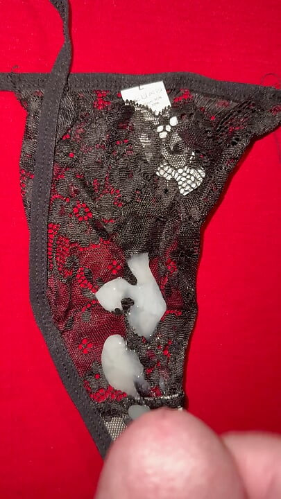 Cum on wife's panties 63