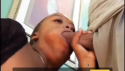 Ebony Slut with Amazing Boobs Gets Creamed After Hard Anal