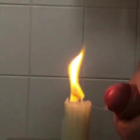 Cumming out a candle