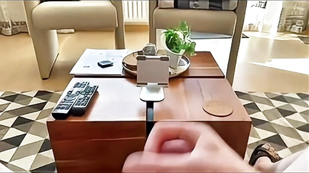 Cumshot on the couch