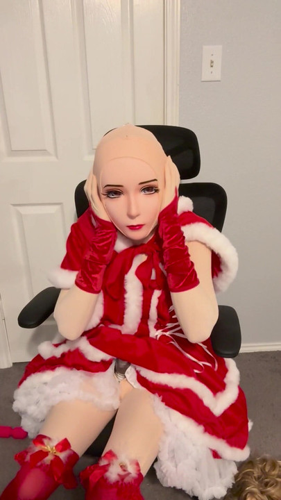 หน้ากาก Kigurumi สองชุดคริสต์มาสสั่นหี คลิป 1