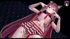 Hu tao - tarian seragam siswi seksi (hentai 3d)