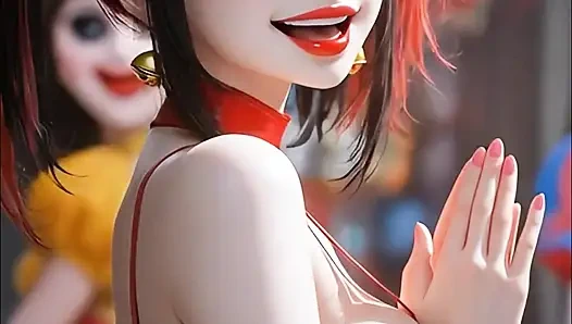 Sfw pomni bikini ve iç çamaşırı gösterisi ve dans