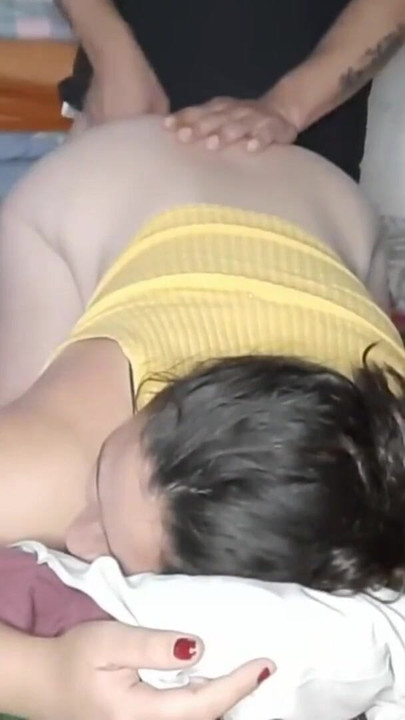 Thrilling moment from "I put my thick and long cock in my Argentinian wife's tight ass, look at her face of suffering and"