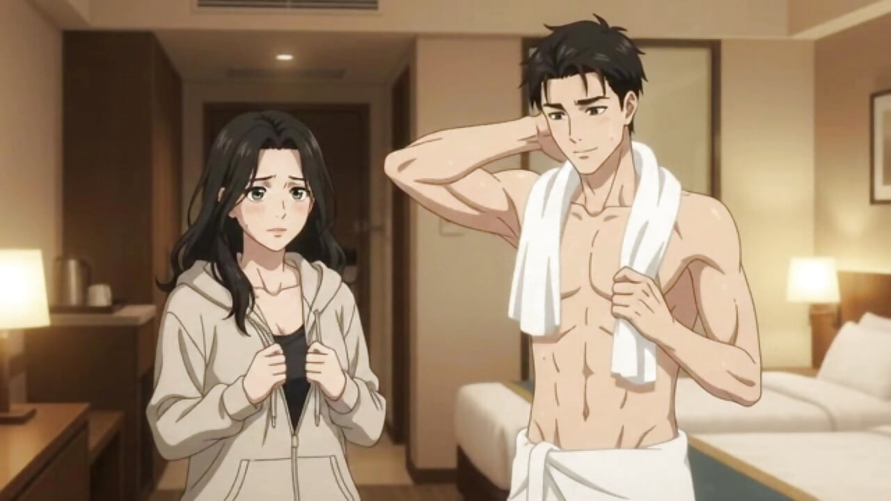 Shared Room Secrets with stepbrother when he is taking shower