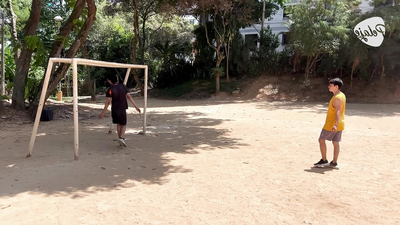 I score a goal against a boy on the field and he lets him put it up his ass