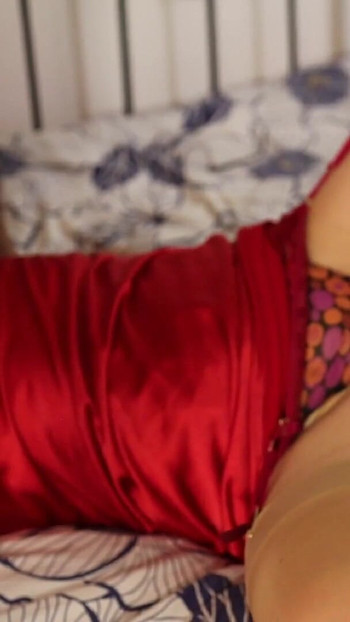 Key moment from "2383Eo(01) - French Amateur, Clothed Sex, Satin Lingerie, Tight Satin Dress, Rimming, Deepthroat, Pussy"