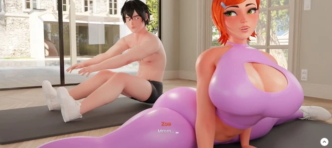 Zoe makes Eden fuck her big ass during workout