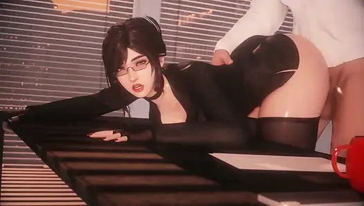 Sayuri в офисе раком