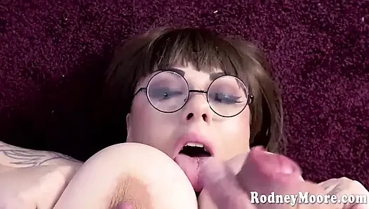 Xxxl Tits BBW Gives Titty Fuck Gets Cum in Mouth Amy Villainous