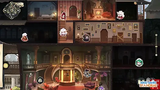 Gameplay dari hotel bagian 3 - bantuin nikki memilah koper dan mandi bareng griselda si huntress