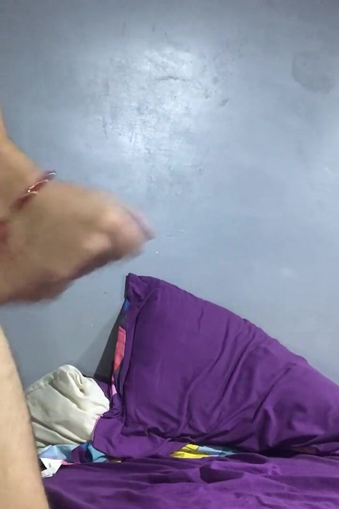 Young Man with Great Endowment Plays with His Cock