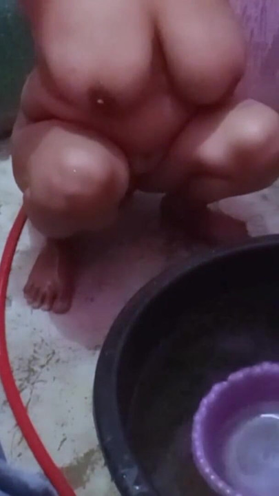 My stepmom always films herself in the shower to show off her big firm | Clip 1