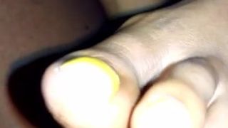 Yellow nail polish 2