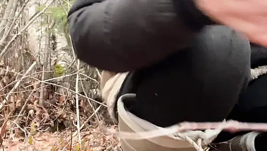 pee sexy on the forest so cool
