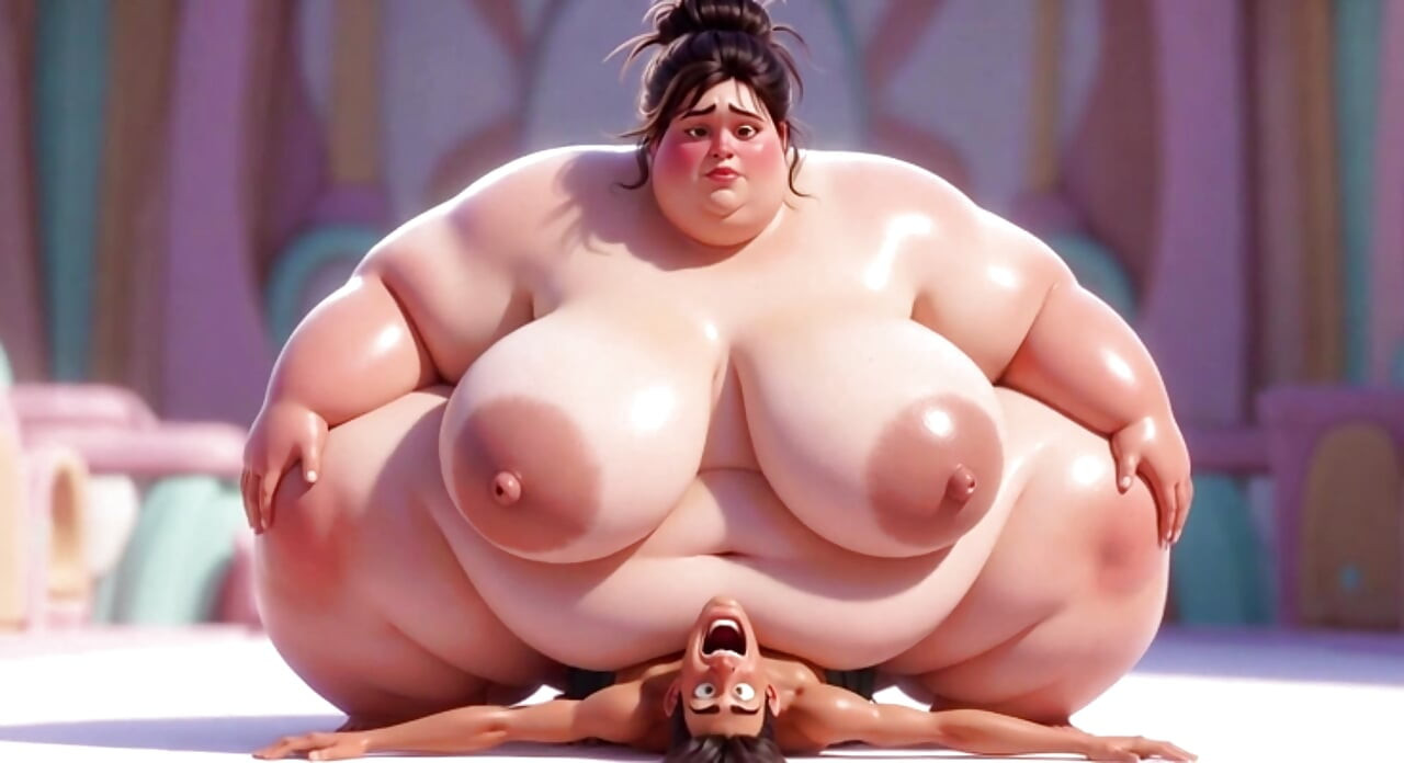 Giant SSBBW Crushes Man with Her Massive Enormous Breasts