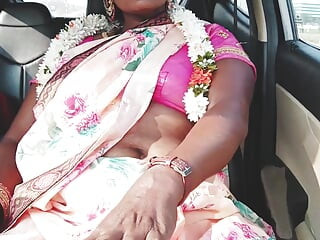 Telugu vuile praat, aflevering -1, deel- 3, tante in sexy zijden saree met vriendje.