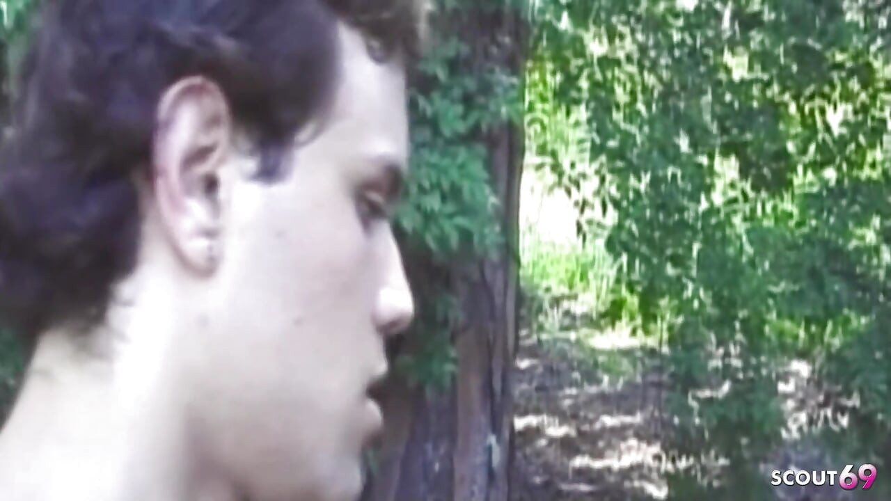 Latin Ladyboy Antonia Fucked Anally Outdoors in the Woods