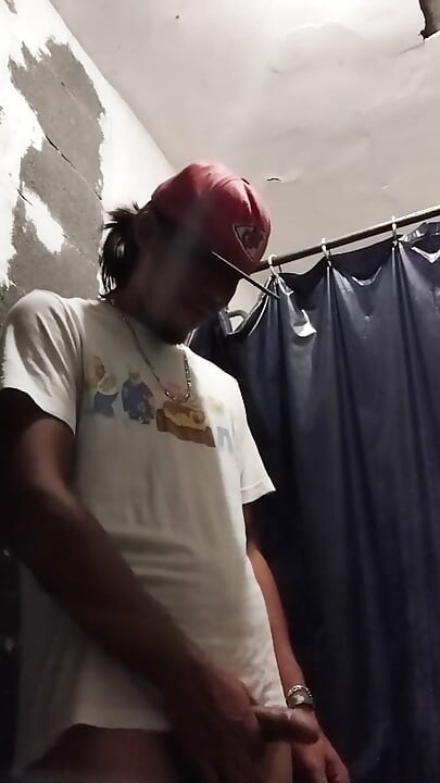 Boy Having Pleasure in the Bathroom