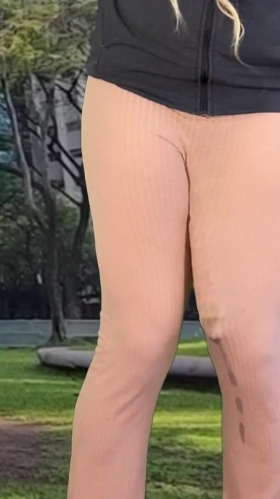 Key moment from "Huge dick shemale hands free cum public"