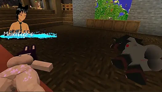 Minecraft Figura - Trying out some new models like this sexy Woman with bunny ears