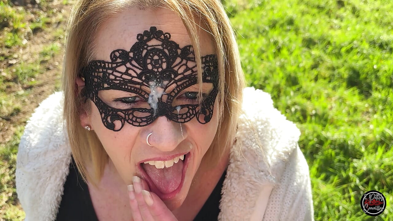 THIS BEAUTIFUL MILF SUCKS ME IN THE WOODS AND SWALLOWS IT ALL