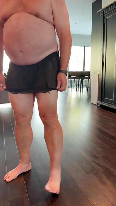 My Little Black Skirt and Thong