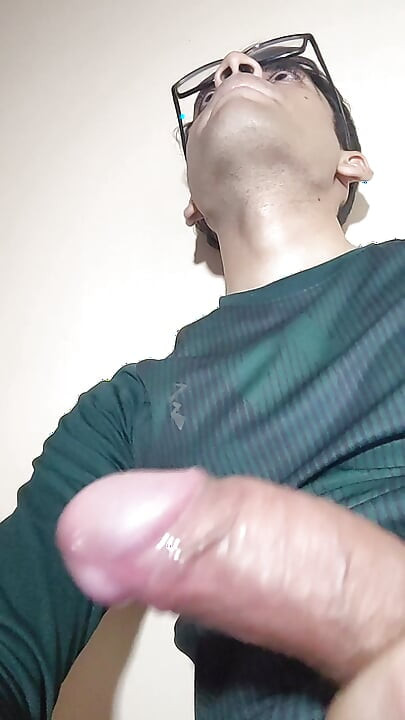 Amateur Solo Twink Teasing His Cock and Cumming Hard