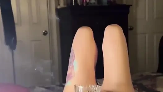 Sensual Smoking Fetish Masturbation