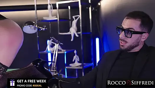 Rocco siffredi - peachlollypop götünü Francis X'in büyük yarağına sahip ediyor