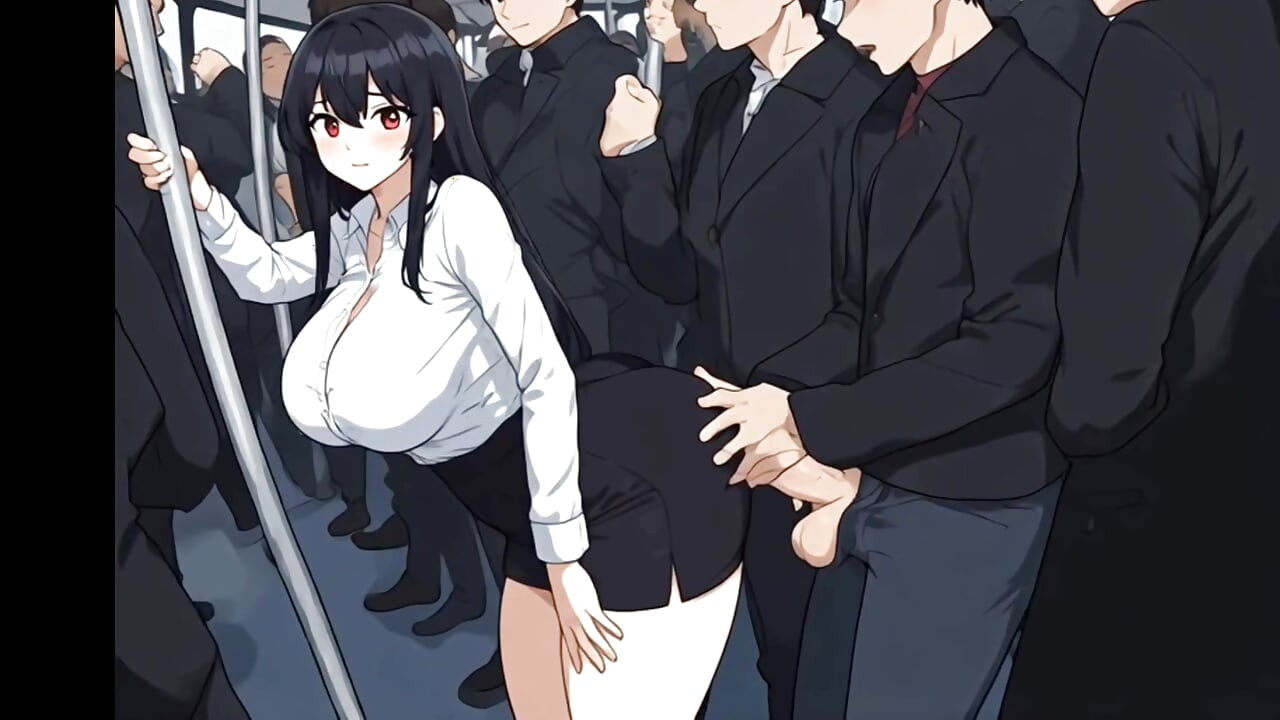 Anime public bus threesome sex ( AI generated )