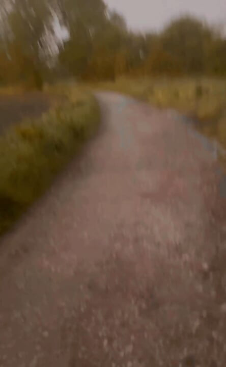 Long naked walk to the welcome sign , different direction