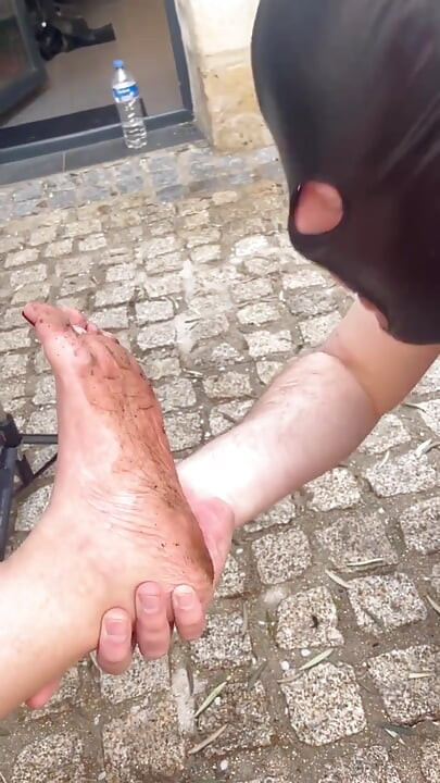 Cleaning My Dirty Feet...