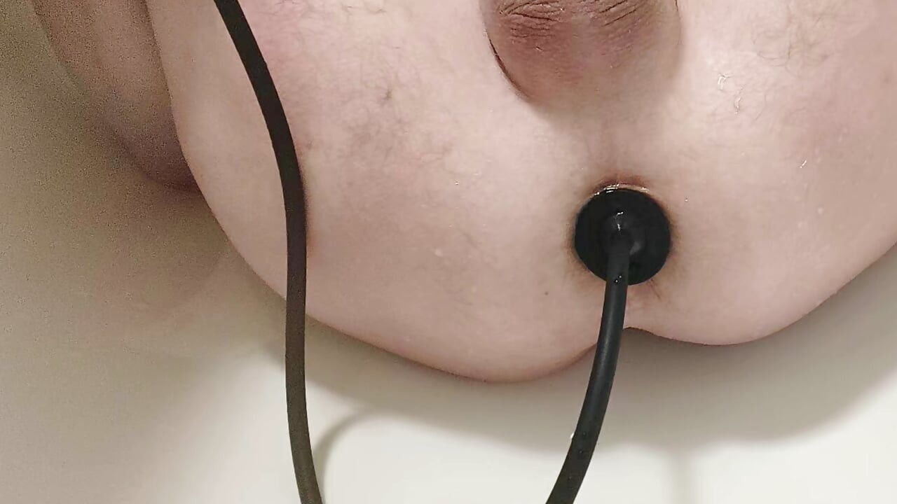 Inflatable maximum anal stretch close-up.
