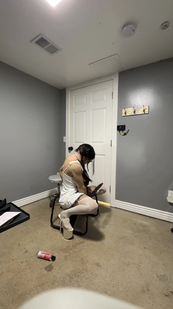 Spectacular moment from "Hot trans wearing her sexy white dress huge tits nice ass"