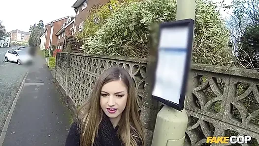 An Officer Not a Gentleman Stunning Busty Brunette Can't Oppose