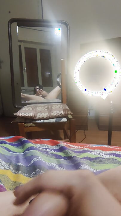 Masturbation in the mirror
