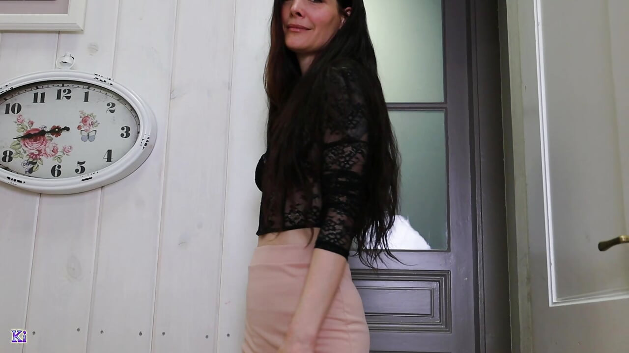 Slow Tease in Black Heels Andsheer Stockings - Footplay and Soft Seduction