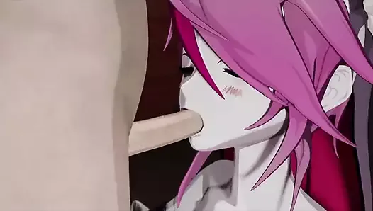 Rosaria From Genshin Impact Takes a Big Cock Down Her Throat