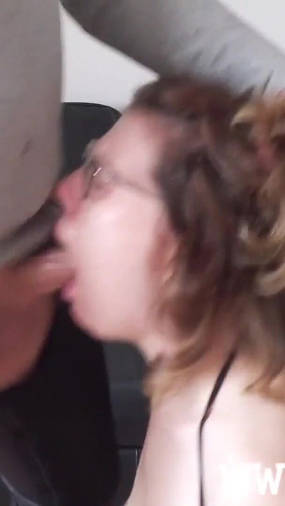 Key moment from "Amateur slut gets a rough sloppy facefuck and spit on"