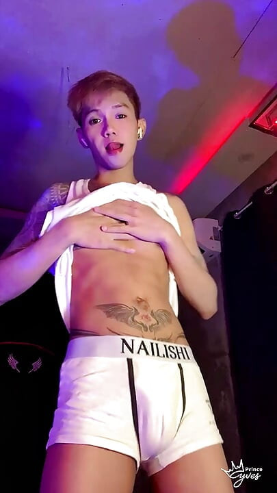 Asian Inked Boy Teasing and Jerking off