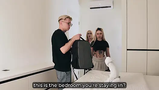 Hotel One Bed Taboo: Silent Step Mom Fucked By Step Son Mistaking Her For Flexible Step Sister!