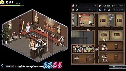 Похотливый традиционный массажный салон - эротический массаж Misako превращается в секс - хентай игра