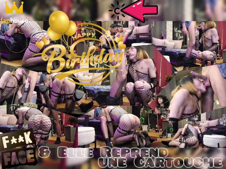 And She Takes up a Cartridge. Birthday Bukkake. Part2 Vanessabitchx Pctrvprod91