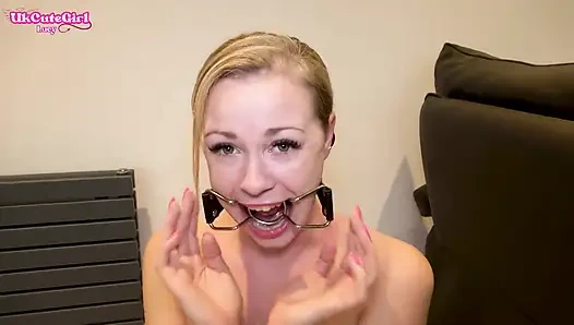 Drool Slut: Soaked in Spit with Gags and Pegs