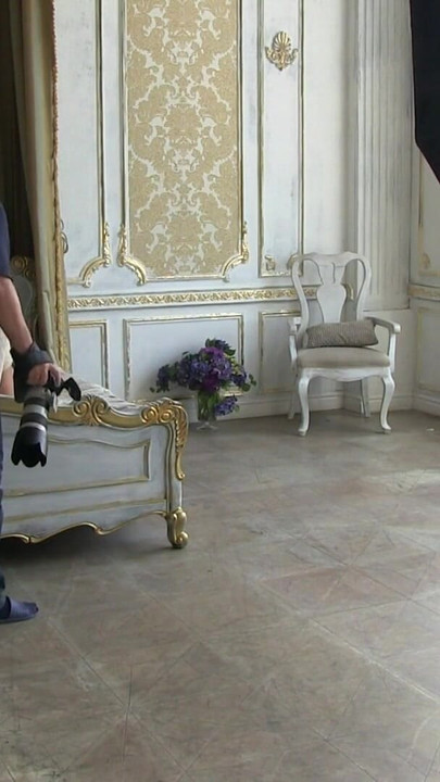 Iconic moment from "Katya Clover on photo session 'Call Me Clover' by Henry Sharpe (Antonio Clemens), backstage, NUDE-part 3"